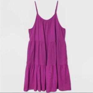 Universal Thread pink/purple tiered dress size small